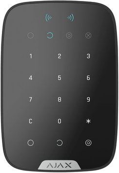 Бездротова сенсорна клавіатура Ajax KeyPad Plus Jeweller Чорна 000023069 фото