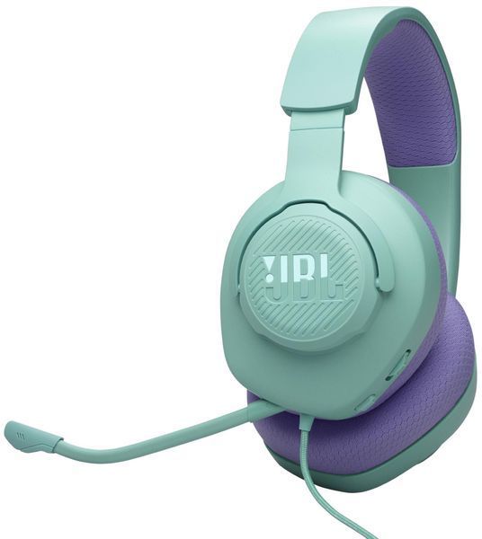 Гарнітура накладна JBL Quantum 100M2, Cyan ( Gaming ) JBLQTUM100M2CYN фото