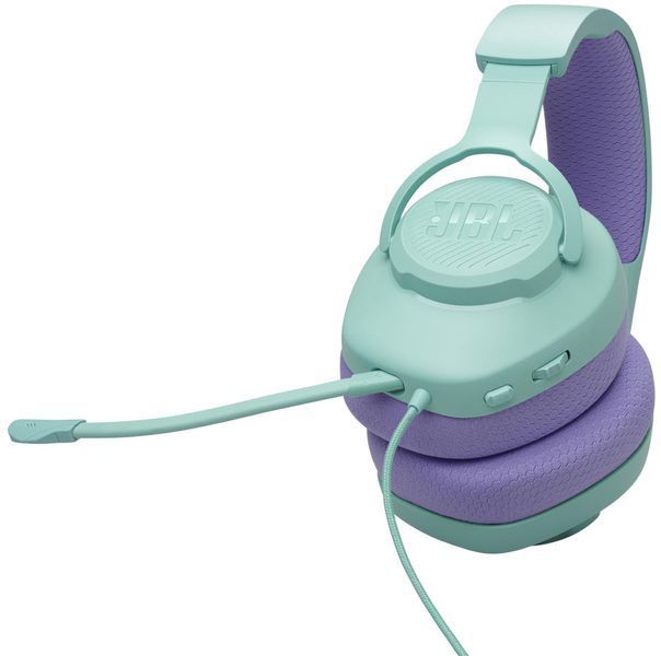 Гарнітура накладна JBL Quantum 100M2, Cyan ( Gaming ) JBLQTUM100M2CYN фото
