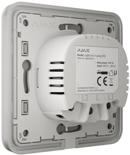 Вимикач Ajax LightSwitch прохідний Білий 0000387830 фото