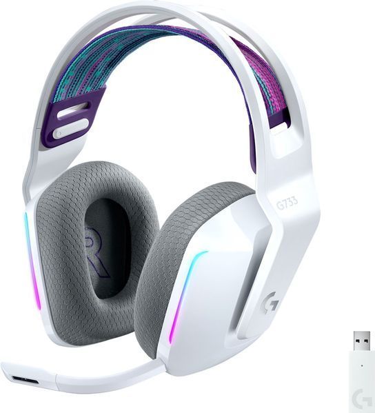 Гарнітура накладна Logitech G733 Bluetooth, White ( Gaming ) 981-000883 фото