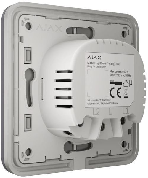 Вимикач Ajax LightSwitch прохідний Графіт 0000387832 фото