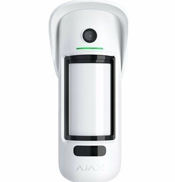Бездротовий вуличний датчик руху Ajax MotionCam Outdoor (PhOD) з підтримкою фотоверифікації тривог; функцій &laquo;Фото за запитом&raquo; і &laquo;Фото за сценарієм&raquo; Jeweller Білий 000027961 фото