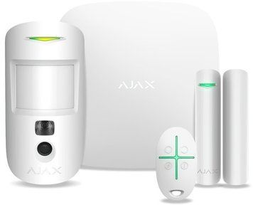 Комплект охоронної сигналізації Ajax StarterKit Cam Білий 000016461 фото