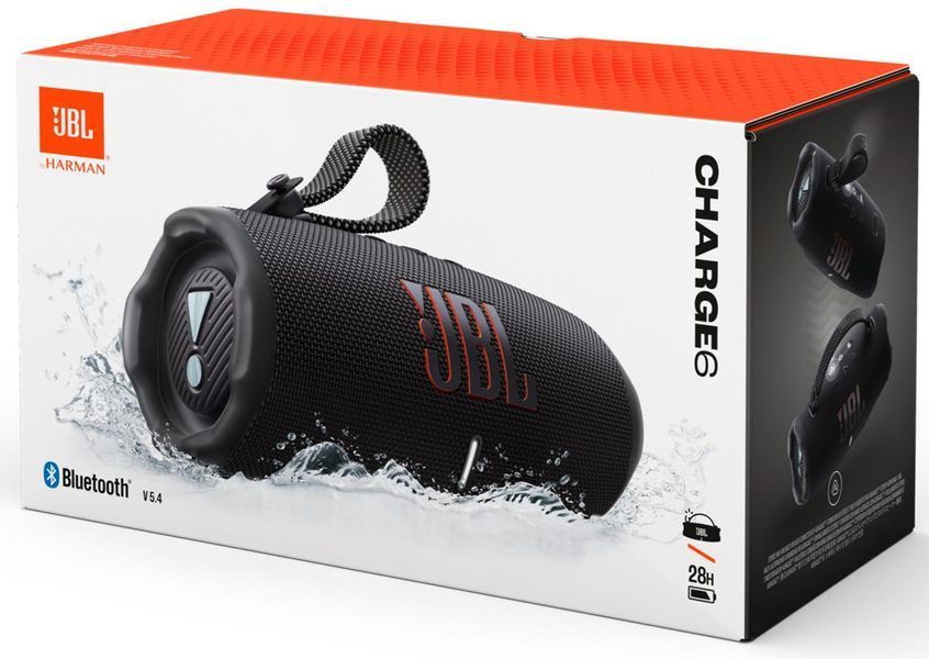 Портативна колонка JBL Charge 6 Black JBLCHARGE6BLK фото