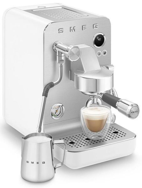 Ріжкова кавоварка Smeg Espresso coffee machine White EMC02WHMEU фото