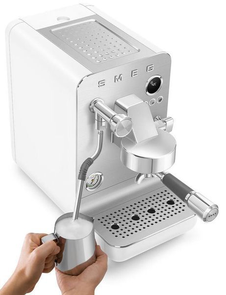 Ріжкова кавоварка Smeg Espresso coffee machine White EMC02WHMEU фото