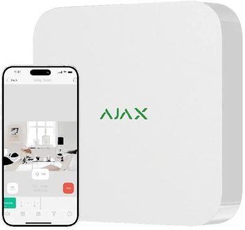 Мережевий відеореєстратор Ajax NVR (16-ch) Білий 000034518 фото