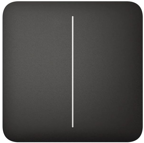 Вимикач Ajax LightSwitch 2-клавішний Чорний 0000387841 фото