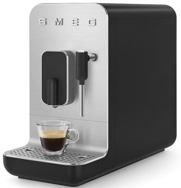 Кавомашина автоматична Smeg Coffee Machine With Steam Wand Black BCC12BLMEU фото