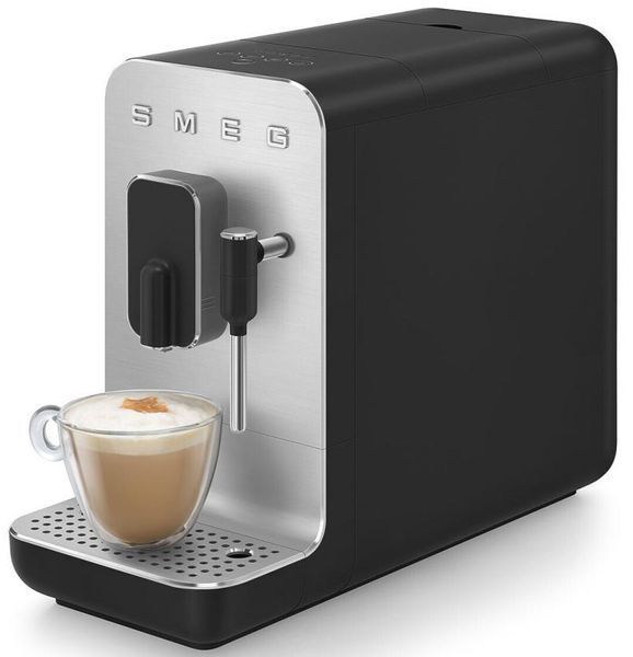 Кавомашина автоматична Smeg Coffee Machine With Steam Wand Black BCC12BLMEU фото