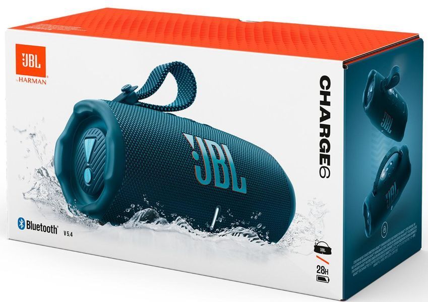 Портативна колонка JBL Charge 6 Blue JBLCHARGE6BLU фото