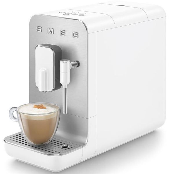 Кавомашина автоматична Smeg Coffee Machine With Steam Wand White BCC12WHMEU фото