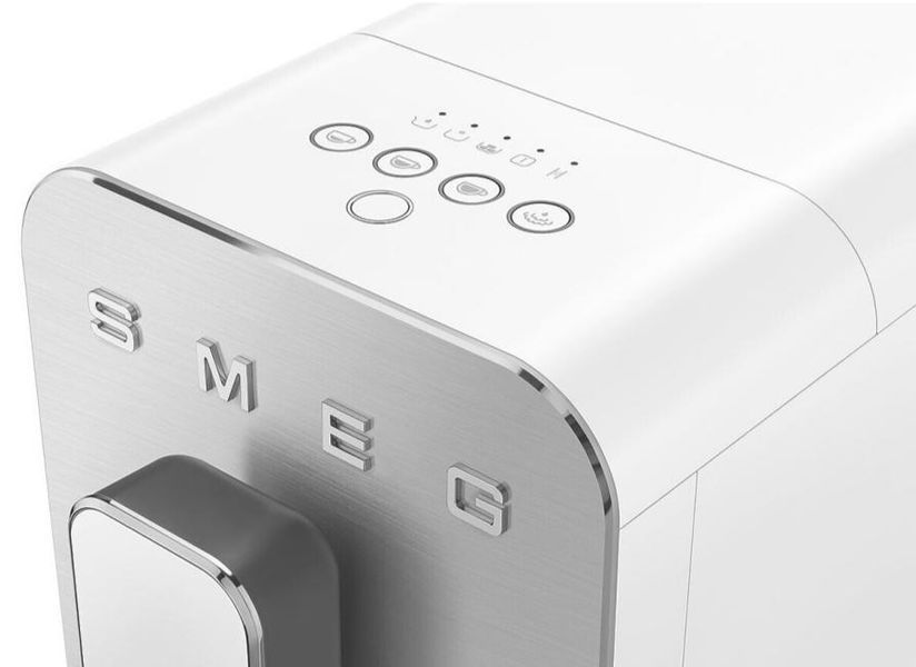 Кавомашина автоматична Smeg Coffee Machine With Steam Wand White BCC12WHMEU фото