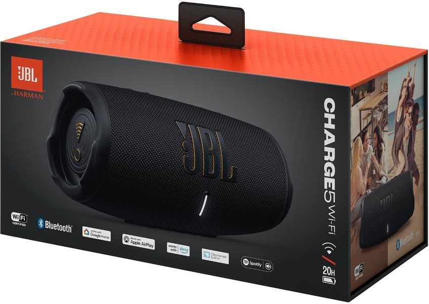 Портативна колонка JBL Charge 5 WiFi Black JBLCHARGE5WIFIBLK фото