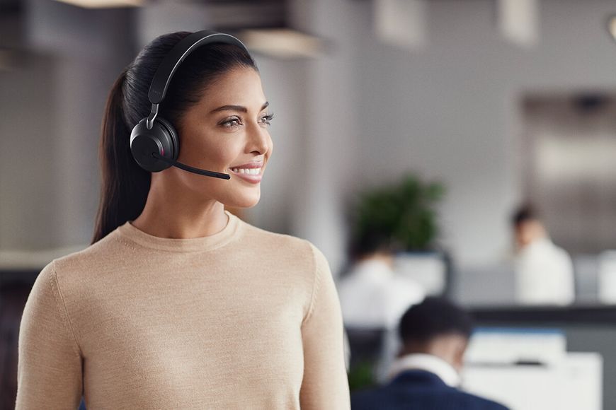 Гарнітура накладна Jabra Evolve2 65, Link380c MS Stereo Black 26599-999-899 фото
