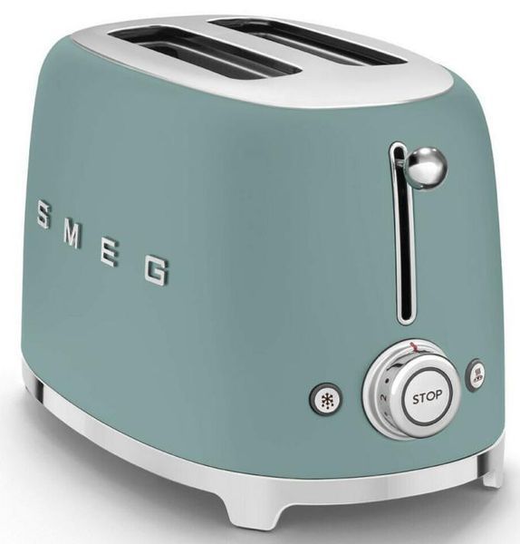 Тостер Smeg Retro Style Emerald Green Matte TSF01EGMEU фото
